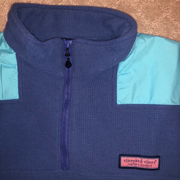 Blue fleece vineyard vines shep shirt - Picture 2 of 4